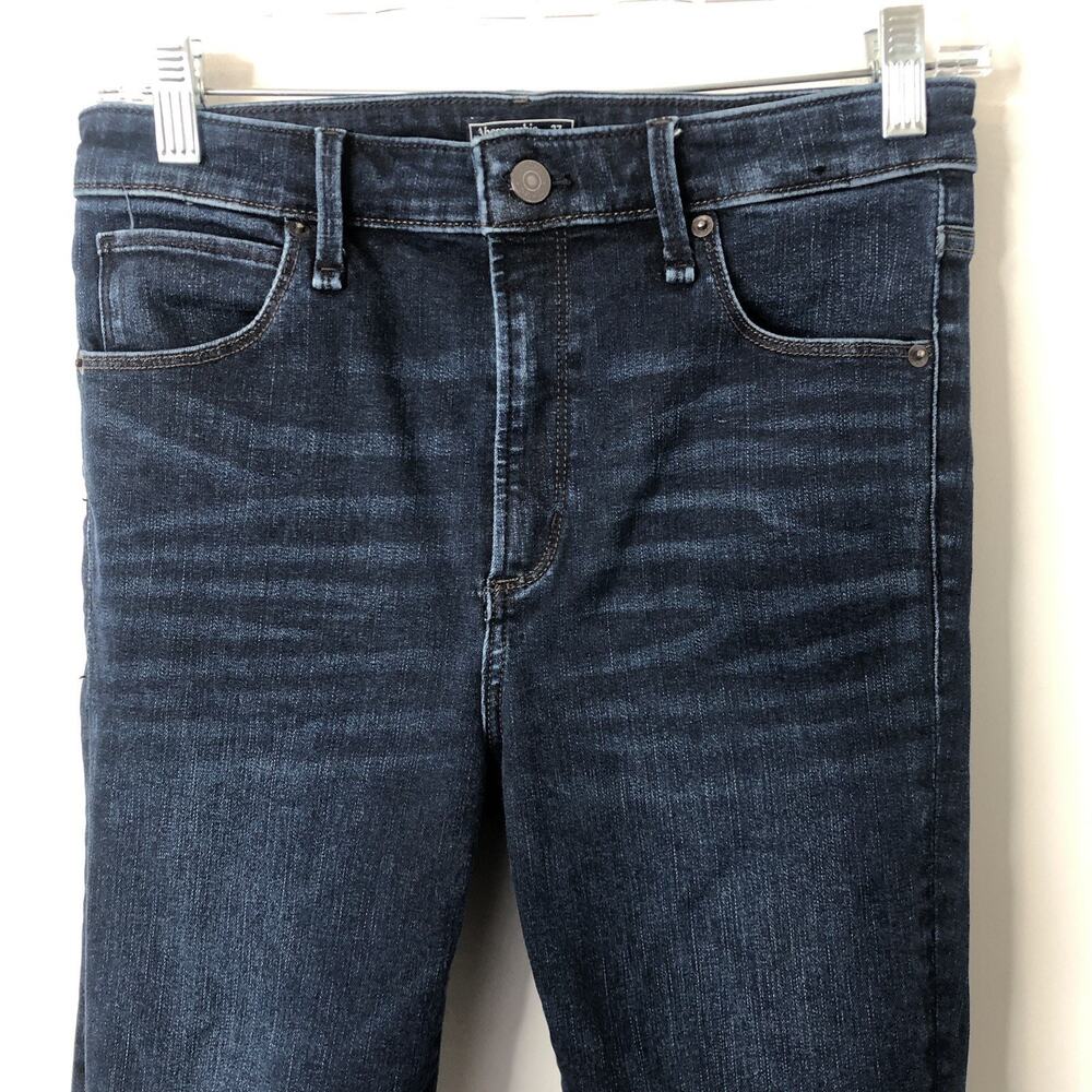 Abercrombie & Fitch Women's Simone High Rise Super Skinny Dark Wash Jeans 27/4R - Picture 2 of 6